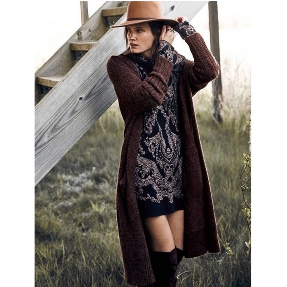FREE PEOPLE Dress Modern Love Mini Black Purple XS
